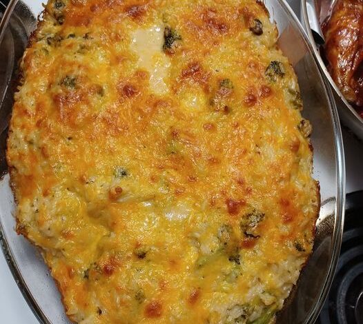 Broccoli Rice Chicken and Cheese Casserole – I love…